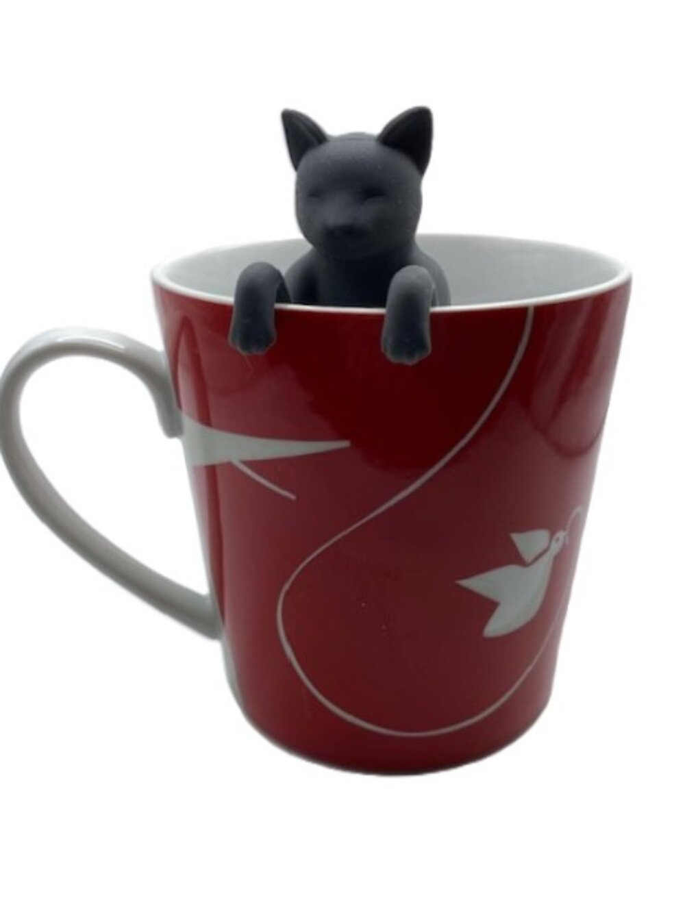 Fred Cat Purr-Tea Tea Infuser Silicone Grey Cats Kitchen Tea Accessory, NEW
